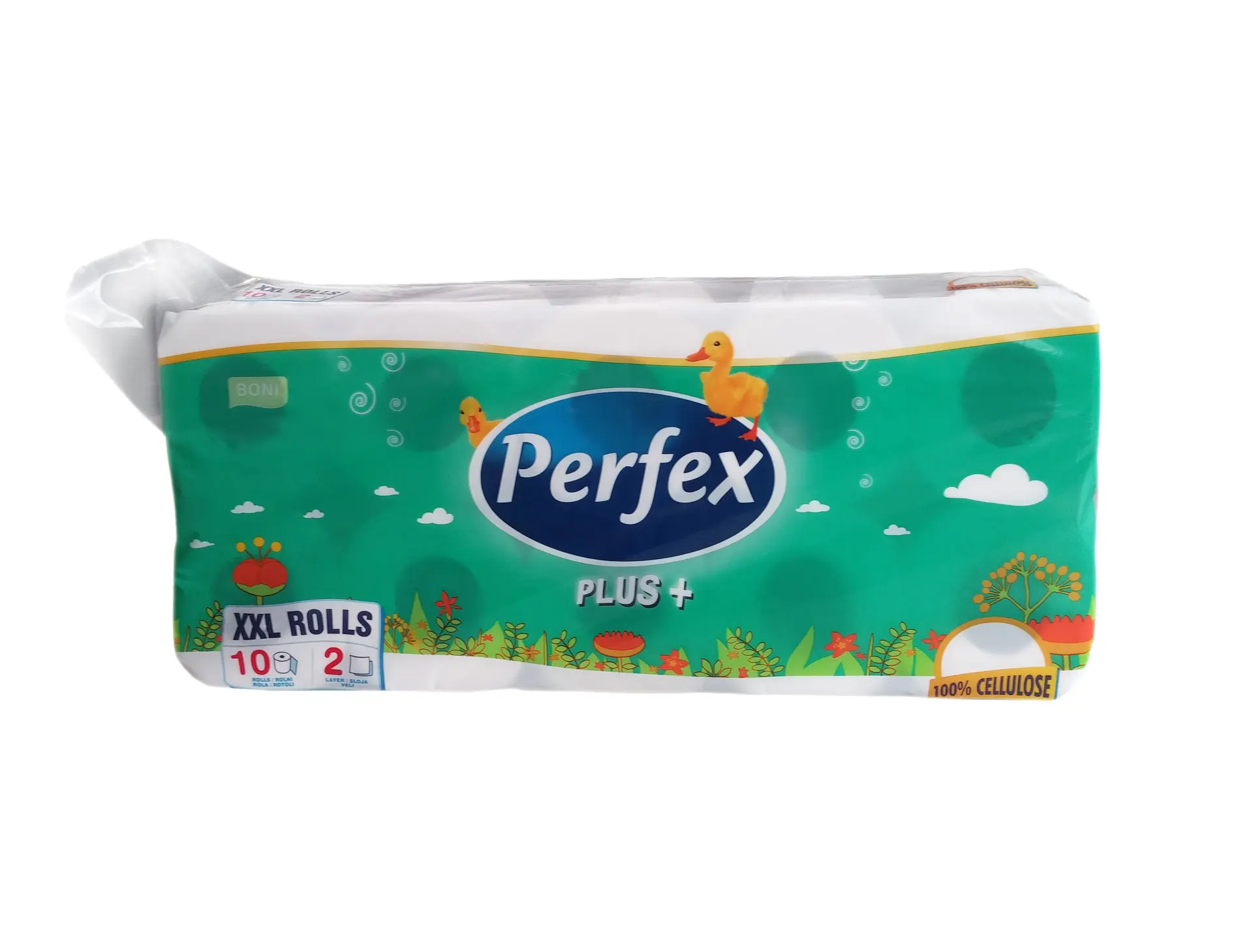 15 – Perfex Plus 10 Toilettenpapier, 10 Stück, 2-lagig, weiß
